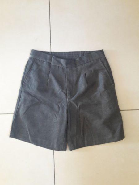 Grey short school pants