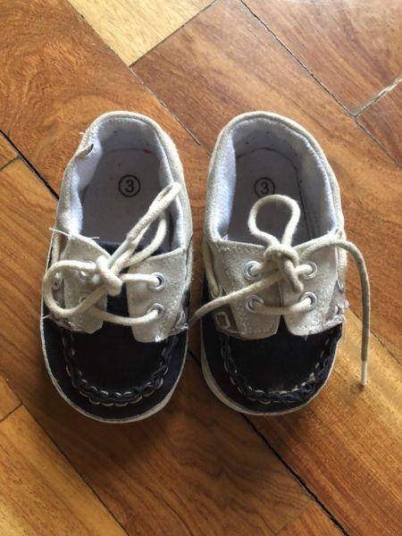 Boys shoes two pairs loafers boat shoes size 3 toddler