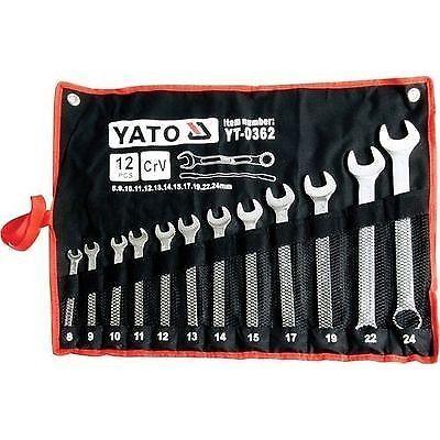 Yato Combination Spanner Set (12 Piece)