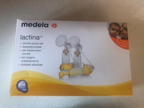 Breatpump double set Medela Lactina
