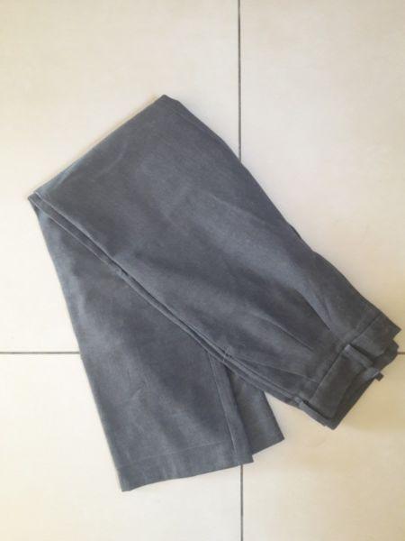 Grey Long School Pants