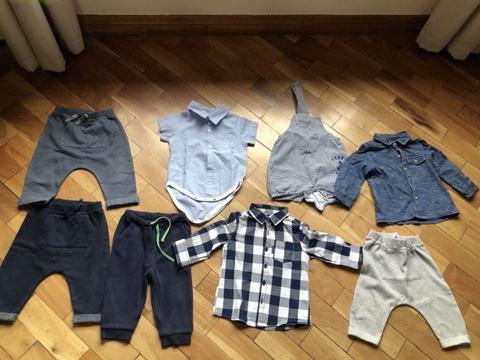 Assorted boys clothes 6-12 months and 12-18 months