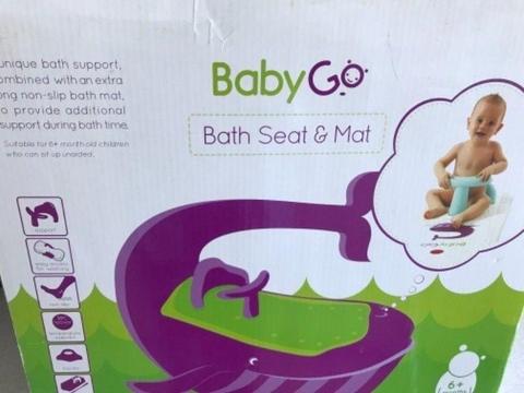 Baby bath seat and mat