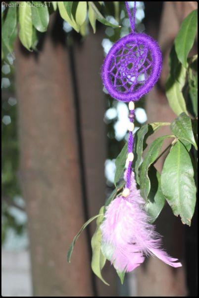 Dreamcatcher!!! Purple - Small, Car, 5cm in diameter