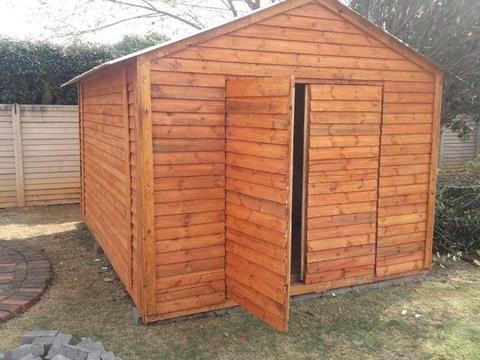 2.5mx2.5m double door tool shed
