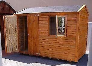2mx3m louver new wood double door tool shed wendy houses