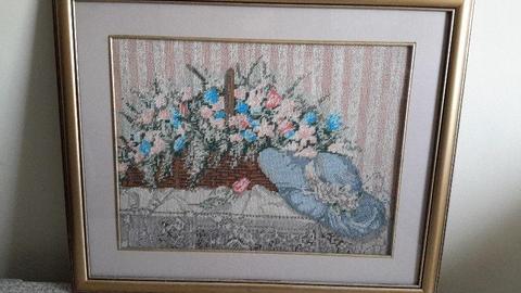 1 x Framed Behind Glass Tapestry for Sale