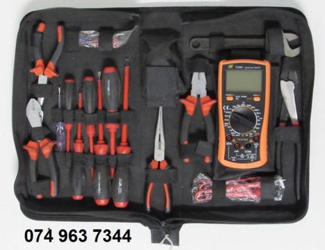 HELLERMANN TYTON ELECKT Complete Electrical Tool Kit with Multimeter