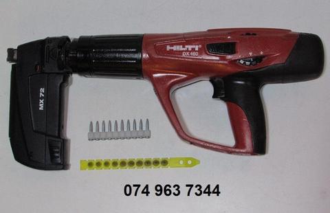 Hilti Powder-Actuated Tool / Concrete Nail Gun DX 460 MX 72 in Case