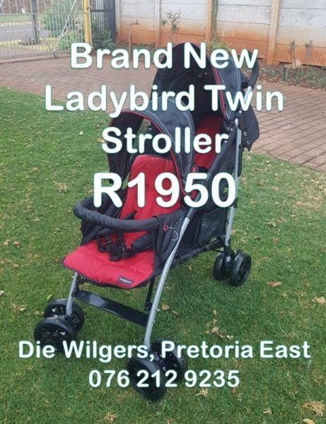 Brand New Ladybird Twin Stroller