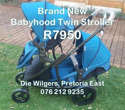 Brand New Babyhood Twin Stroller