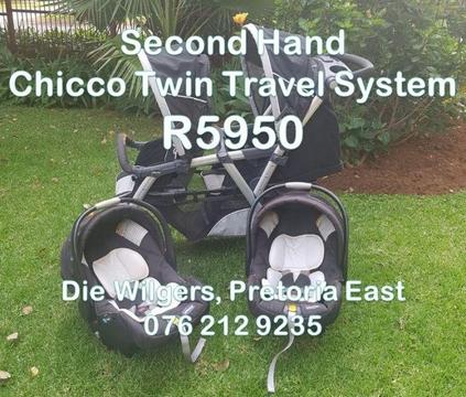 Second Hand Chicco Twin Travel System