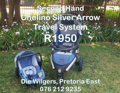 Second Hand Chelino Silver Arrow Travel System