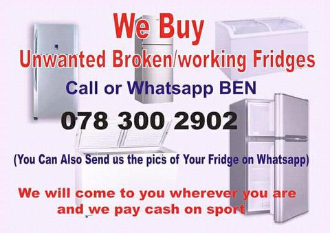 Sell me your broken or working fridge