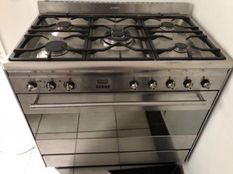 Smeg gas top and electric oven for sale