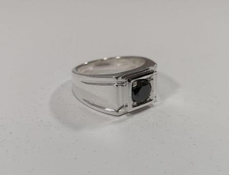 Solid Silver Gents Hand made Ring