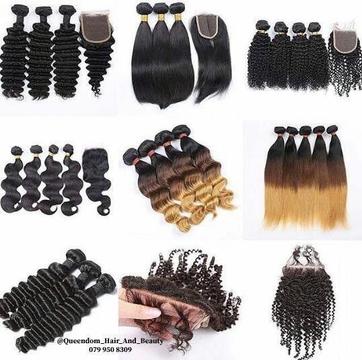 October Special on Grade 10A and 11A Brazilian And Peruvian Hair. Free Delivery. C/W 079 950 8309