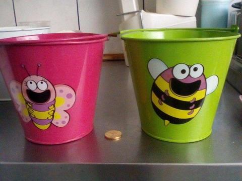 Tin buckets