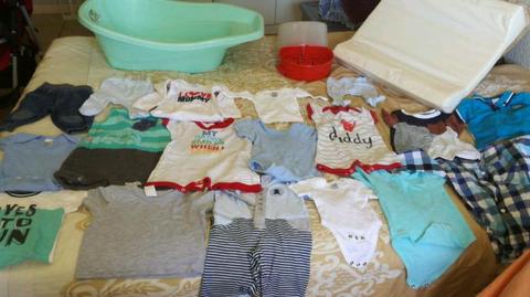 Nice Baby Bath, Baby Bath Mattress, Steamer and Clothes