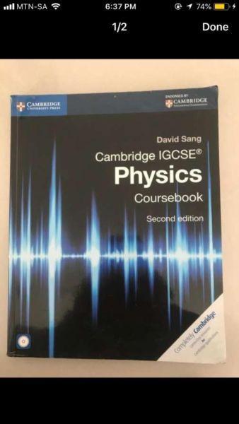 Cambridge IGCSE physics course book