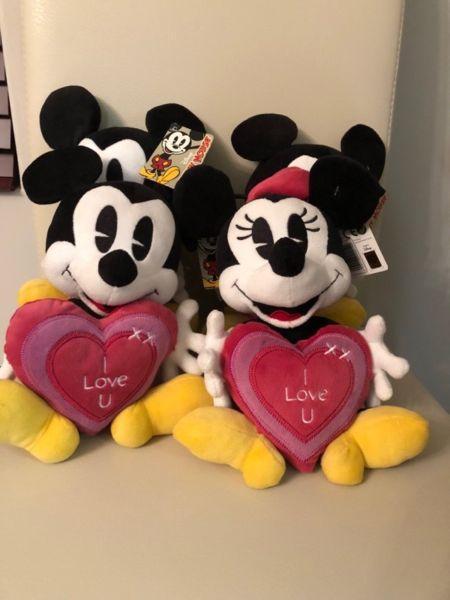 Mickey and Minnie - I love u Plush - 25cm