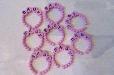 8 BABY BRACELETS FOR YOUR DOLLS -35 MM DIAM. - AS PER SCAN