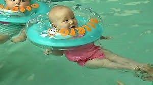 Unique Gifts - Baby Swimming Neck Float Inflatable Ring 3 to 18 Months (free gift 12 set of balls) )
