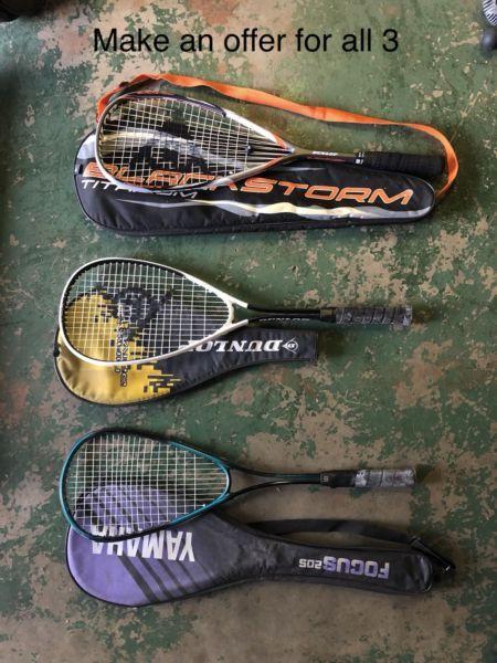 Squash rackets