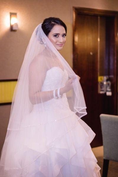 Bride and Co Bridal Gown for Sale with Veil and Buffon