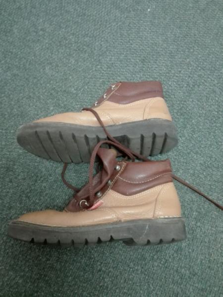 Genuine Leather little foot hiking boot