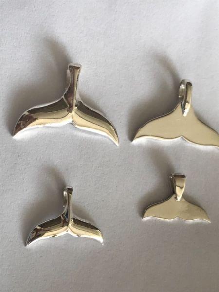 Whale tail pendants