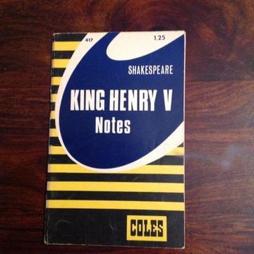 Shakespeare King Henry V study guide