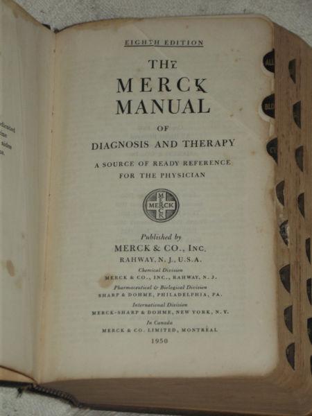 The Merck Manual of Diagnosis and Therapy 1950