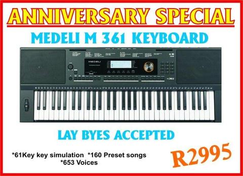 Medeli M 361 Keyboard (Brand New)