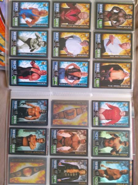 WWE WWF wrestling card collection