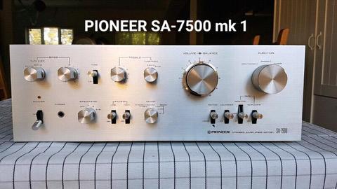 ✔ PIONEER Stereo Integrated Amplifier SA-7500 (circa 1975)