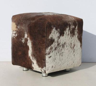 Nguni Genuine Leather Ottoman