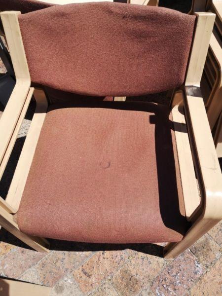 Old school hard strong plastic chairs for sale