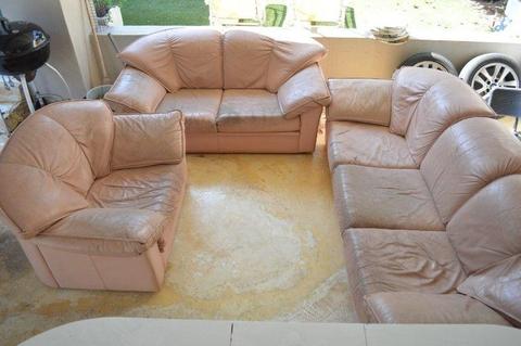 leather couches full lounge suite