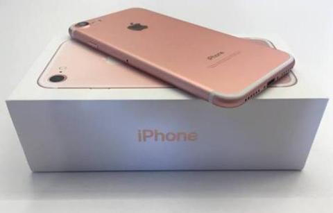 IPHONE 7 128GB ROSE GOLD IN THE BOX ( TRADE INS WELCOME)