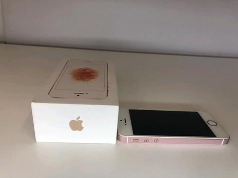 New Iphone SE Rose Gold With Box 64 Gb