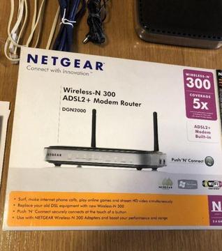 Netgear Wireless-N 300 DGN2000 ADSL2+ Wi-Fi Router