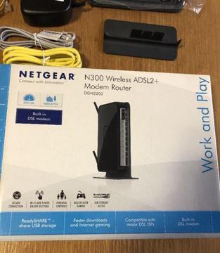 Netgear N300 Wireless ADSL2+ Router DGN2200