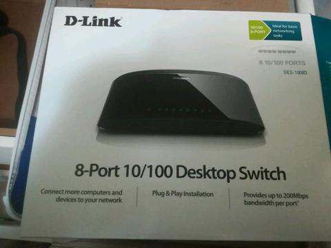 D link 8 port 10/100 Desktop Swith