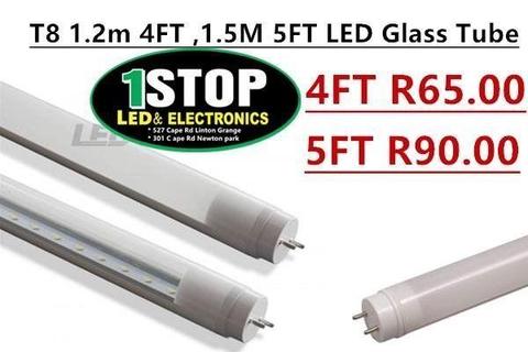 T8 1.2m 4FT ,1.5M 5FT LED Glass Tube Clear or Frosted Cover
