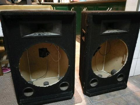 Two 15 inch enclosures