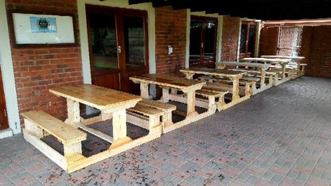 Wooden Pub/ Picnic Tables