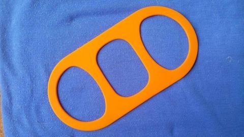 NEW BOB J Gear Outrageous Orange Rubber Tablet Holder - Hand Gripper Support for Reading Lecturing