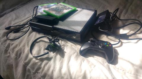 Xbox and 2 games