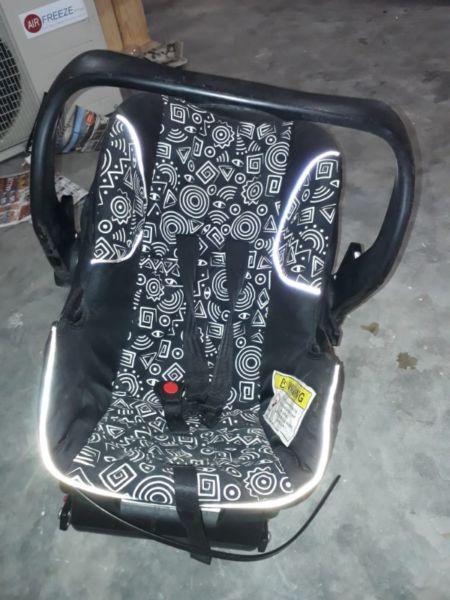 Car seat + iso fit for sale